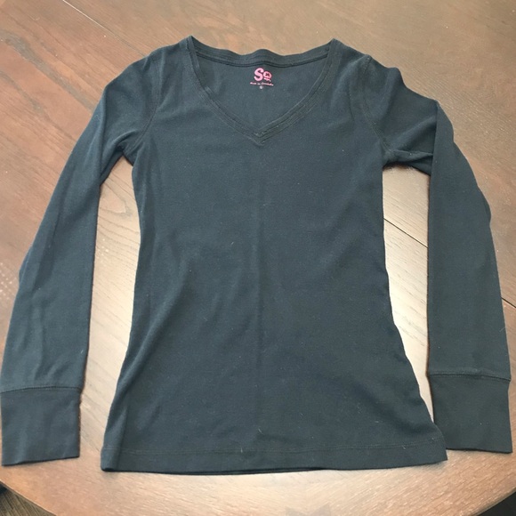 Black Long Sleeve Shirt - Picture 2 of 4